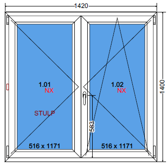 okno 1420 x 1400